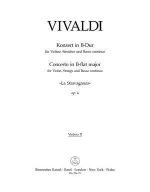 Vivaldi, A: Concerto for Violin in B-flat (RV383a, F.I:180, Op.4/1). (La Stavaganza)