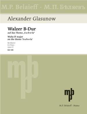 Glazunov, A: Waltz Bb major op. 23