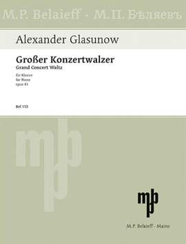 Glazunov, A: Grand Concert Waltz Eb major E flat major op. 41