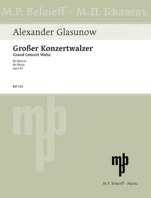 Glazunov, A: Großer Konzertwalzer Es-Dur E flat major op. 41