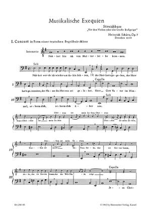 Schuetz, H: Musical Exequien, Complete (SWV 279-28l) (Urtext)