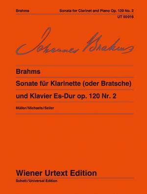 Brahms, J: Sonata Eb major op. 120/2