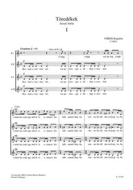 Voros, Boglarka: Fragments for Female Choir