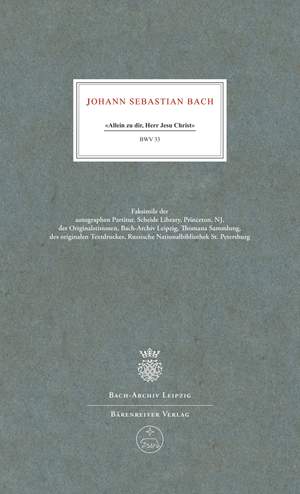 Bach, JS: Cantata No. 33: Allein zu dir, Herr Jesu Christ (BWV 33) (Urtext)