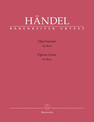 Handel, GF: Opera Arias for Bass (Urtext)