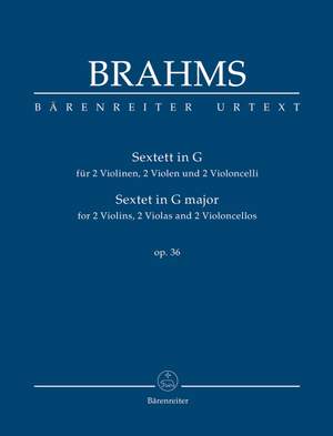 Brahms, J: Sextet in G, Op.36 (Urtext)