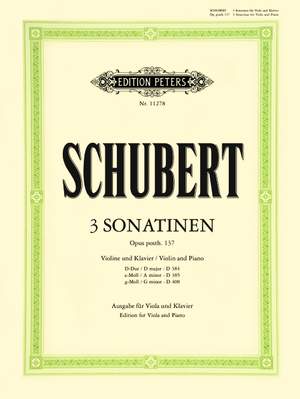 Schubert: Three Sonatinas, Op.post 137