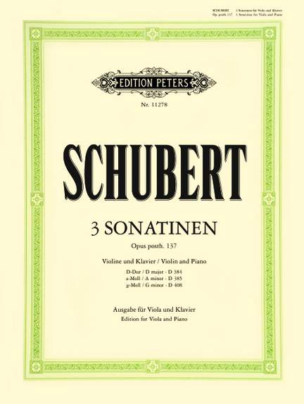 Schubert: Three Sonatinas, Op.post 137