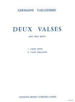 Tailleferre, Germaine: 2 Valses (2 pianos)
