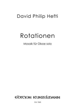 Hefti, David Philip: Rotationen, Mosaik für Oboe Solo