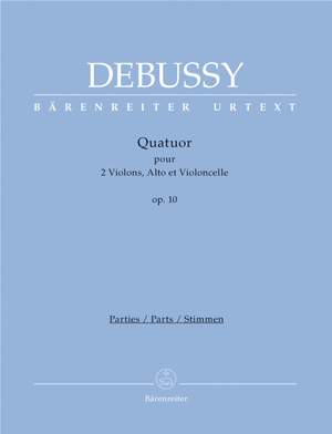 Debussy, Claude: String Quartet, Op.10 (Urtext)