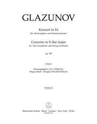 Glazunov, A: Concerto for Alto Saxophone and String Orchestra, Op.109 (Urtext)