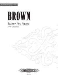 Brown, Earle: Twenty Five Pages
