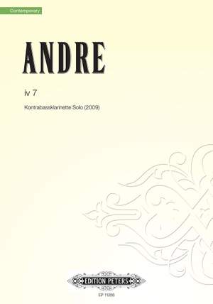 Andre, M: iv 7 for contrabass clarinet solo