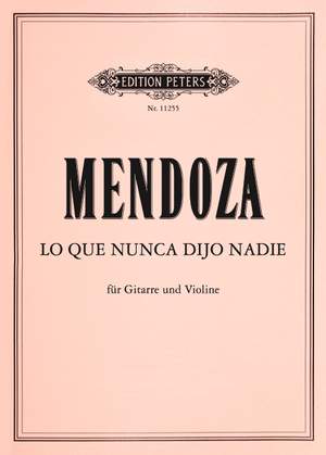 Mendoza, Elena: Lo que nunca dijo nadie