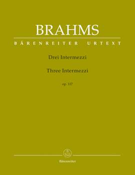 Brahms, J: Intermezzi (3), Op.117 (Urtext)