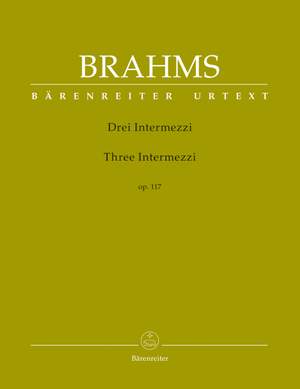 Brahms, J: Intermezzi (3), Op.117 (Urtext)