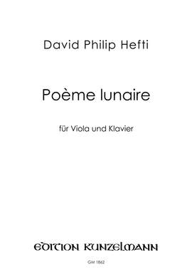 Hefti, David Philip: Poeme lunaire