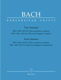 Bach, JS: Sonatas (4) (BWV 1030 B min; BWV 1032 A maj; BWV 1034 E min; BWV 1035 E maj.) (Urtext)