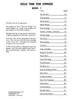 Solo Time for Strings, Book 1 Product Image