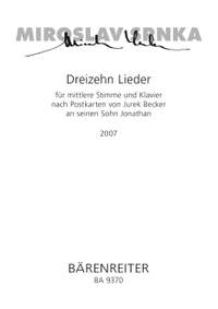Srnka, M: Lieder (13) nach Postkarten von Jurek Becker an seinen Sohn (2007)