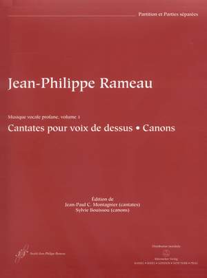 Rameau, J: Secular Vocal Music, Volume 1 (Cantatas for High Voice, Canons) (F) (Urtext)