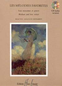 Bonnardot, Jacqueline: Melodies favorites (medium/low voice)