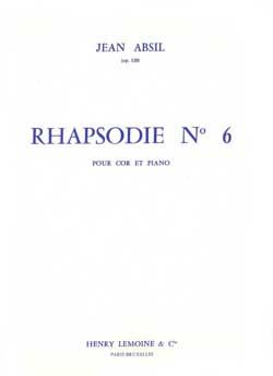 Absil, Jean: Rhapsodie no.6 Op.120 (horn and piano)
