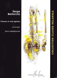 Bertocchi, Serge: Canons a voix egales (sax ensemble)