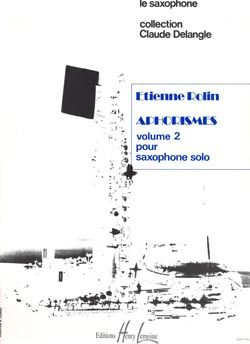 Rolin, Etienne: Aphorismes II (A a I) (saxophone)