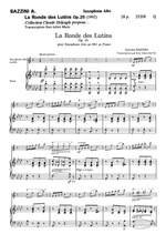 Bazzini, Antonio: Ronde des Lutins (saxophone and piano) Product Image