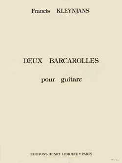 Kleynjans, Francis: 2 Barcarolles Op.60 (guitar)