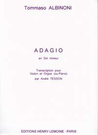 Albinoni, Tommaso: Adagio (violin and piano)
