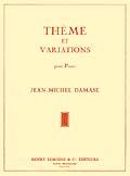 Damase, Jean-Michel: Theme and variations (piano)