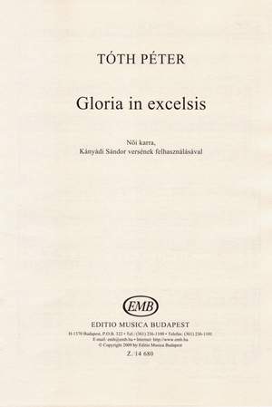 Toth, Peter: Gloria in excelsis