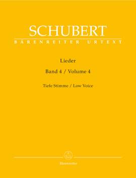 Schubert: Lieder Volume 4 (Urtext)