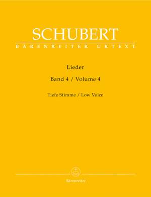 Schubert: Lieder Volume 4 (Urtext)