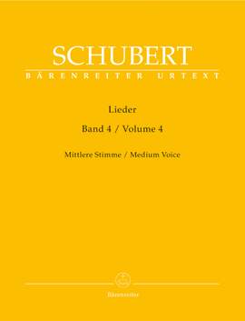 Schubert: Lieder Volume 4 (Urtext)
