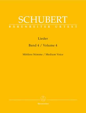Schubert: Lieder Volume 4 (Urtext)