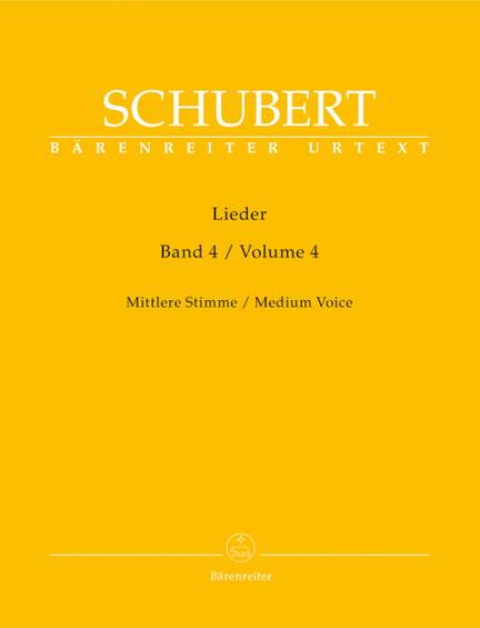 Schubert: Lieder Volume 4 (Urtext)
