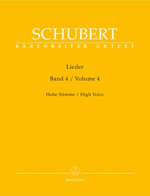 Schubert: Lieder Volume 4 (Urtext)