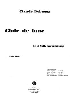 Debussy, Claude: Clair de lune (piano duet)