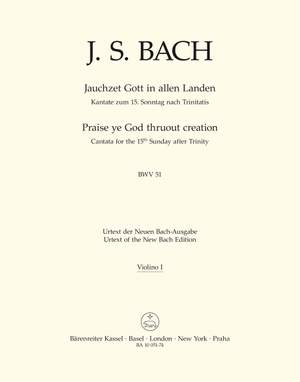 Bach, JS: Cantata No. 51: Jauchzet Gott in allen Landen (Praise ye God thruout creation) (BWV 51) (Urtext)