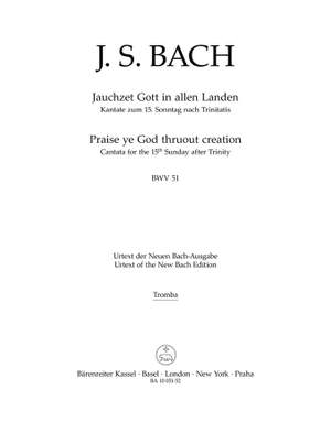 Bach, JS: Cantata No. 51: Jauchzet Gott in allen Landen (Praise ye God thruout creation) (BWV 51) (Urtext)