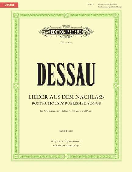 Dessau, P: Posthumously published Somgs