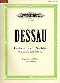 Dessau, P: Posthumously published Somgs
