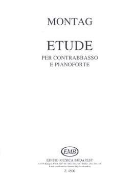 Montag, Lajos: Etude (double bass and piano)