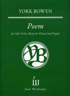 Bowen, York: Poem  Viola Harp Piano or Organ