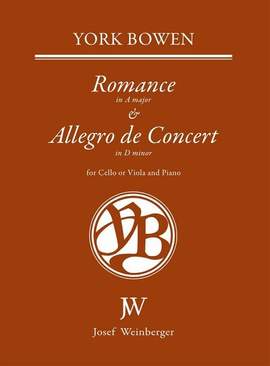 Bowen, York: Romance and Allegro Cello/Viola