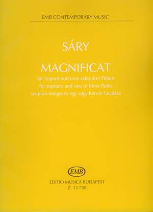 Sary, Laszlo: Magnificat (soprano and 1 or 3 flutes)